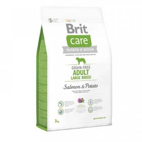 BRIT CARE LIBRE DE GRANO ADULT LARGE BREED  3KG.