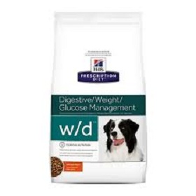 HILL´s PRESCRIPTION DIET DIGESTIVE/ WEIGHT/ GLOCOSE MANAGEMENT  W/D 7,98 KG.