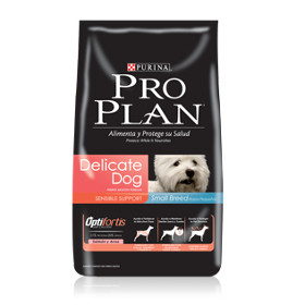 PURINA PRO PLAN ADULT DELICATE SMALL BREED CON OPTIFORTIS  3KG. 