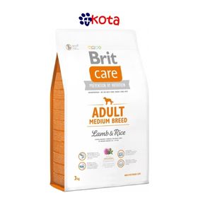 BRIT CARE MEDIUM BREED CORDERO Y ARROZ 12 KG.